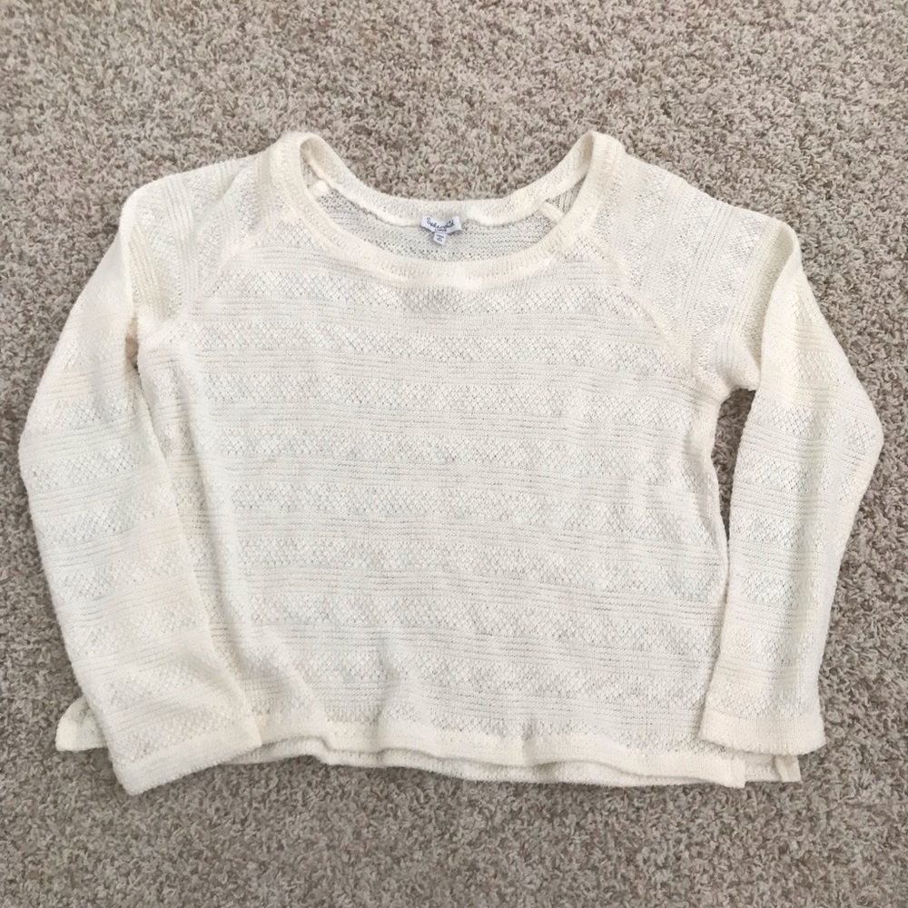 ✨3 FOR $20✨ Splendid Cream Cropped Sweater Size L